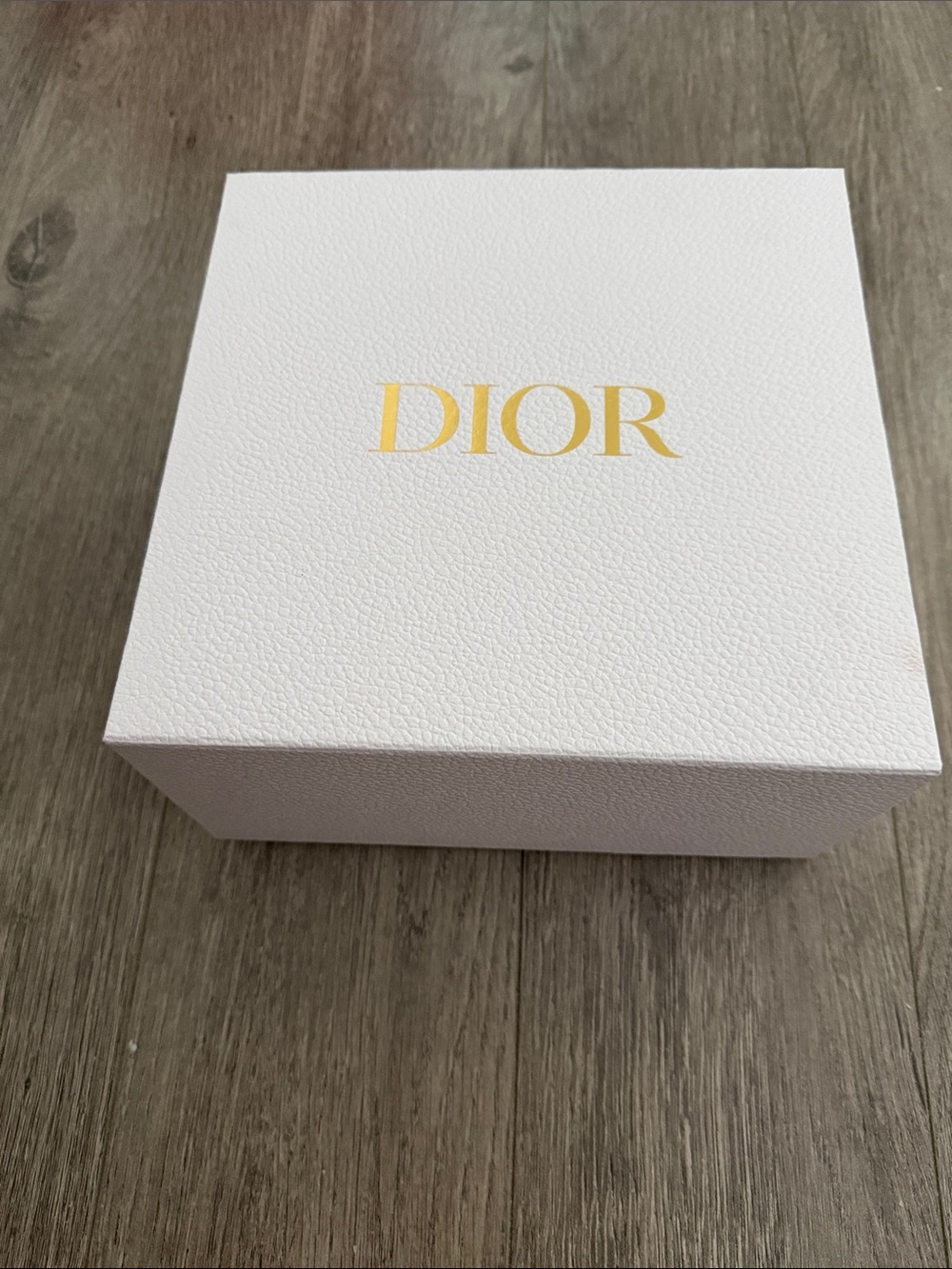 Dior White Box with Gold Logo Authentic New